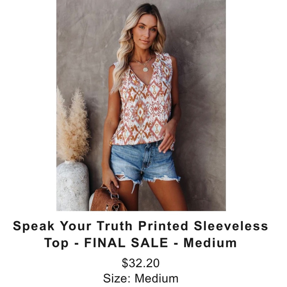 Patterned Tank Top